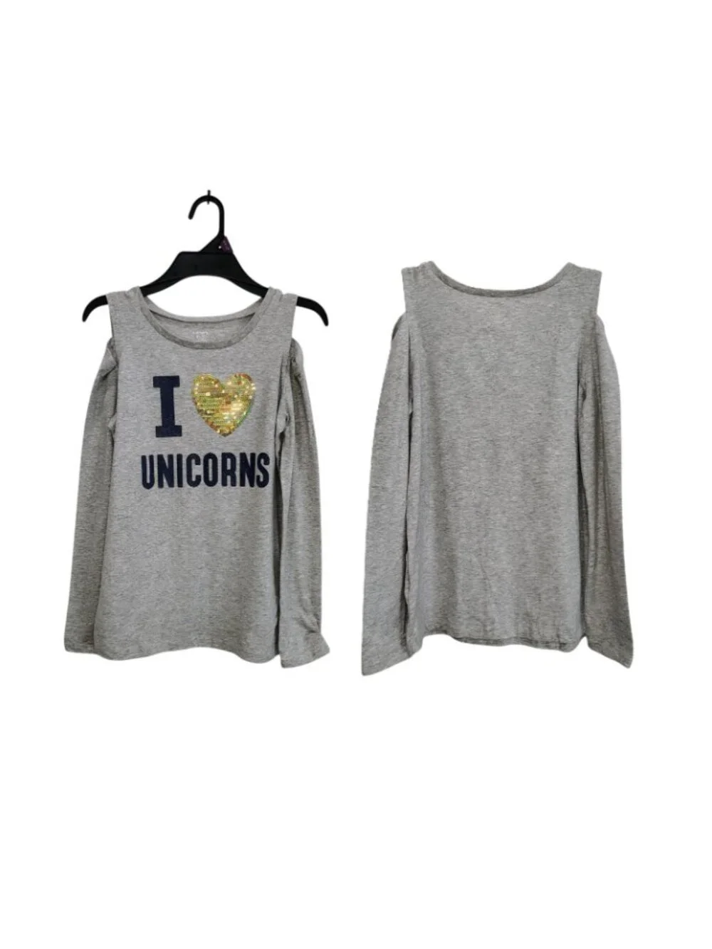 Girls Long Sleeve Tops Lot of 2 Size L 10/12 The Children's Place & Carter's